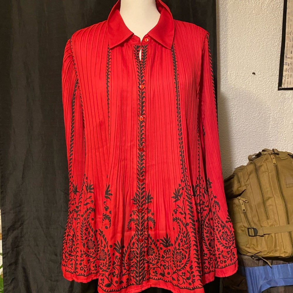 Red blouse